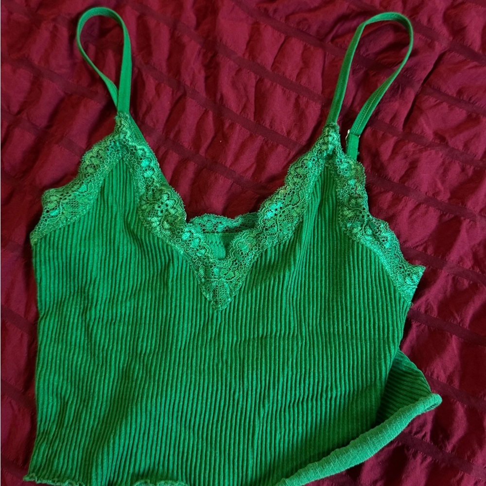 Forever 21 Emerald Lace Camisole